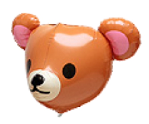 3D可愛棕熊頭(40CM)(02338)