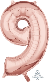 26" 玫瑰金數字: 9 (45*66CM)(36604