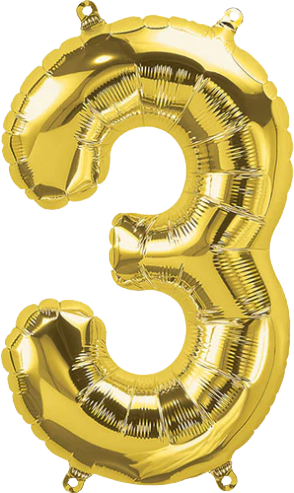 34"數字球: 3 (56*87CM)(28248)