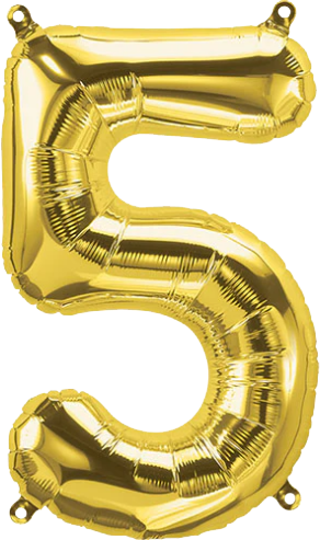 34"數字球: 5 (58*86CM)(28252)