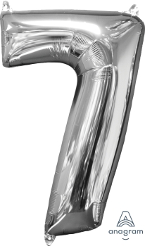 26" 銀色數字: 7 (43*66CM)(31961)