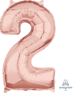 26" 玫瑰金數字: 2 (43*66CM)(36595